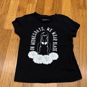 Black Graphic Kids Tee with Fun Print